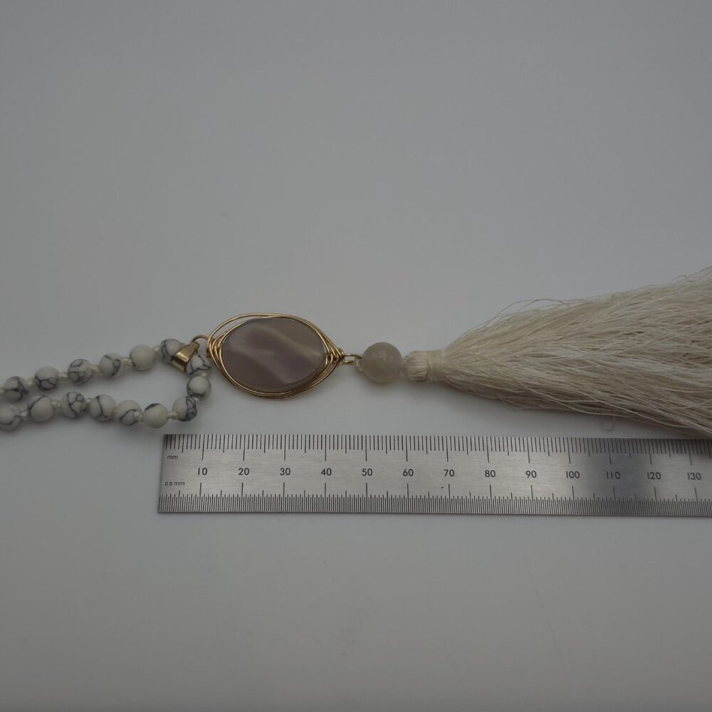 Hangs 24 Inches Wrapped Prayer Beads Necklace B142 - Picture 5 of 6
